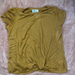 Large mustard yellow top, new with tags and never been worn